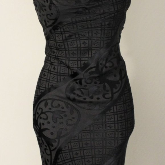 Slip Prom Dress with Matching Scarf - Picture 2 of 4